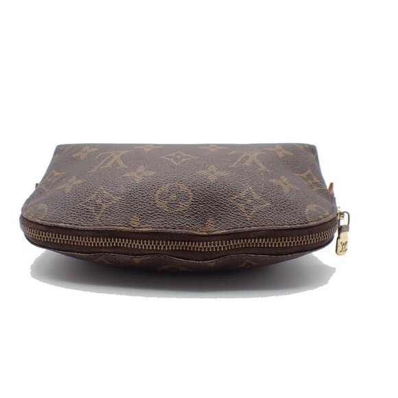 LOUIS VUITTON Pochette Cosmetic Pouch Monogram Leather Brown BN M47515 02AA002 - Picture 5 of 14